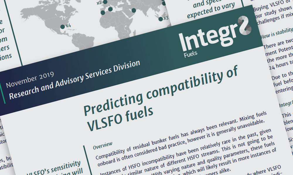 Predicting Compatibility Of Vlsfo Fuels Integr8 Fuels