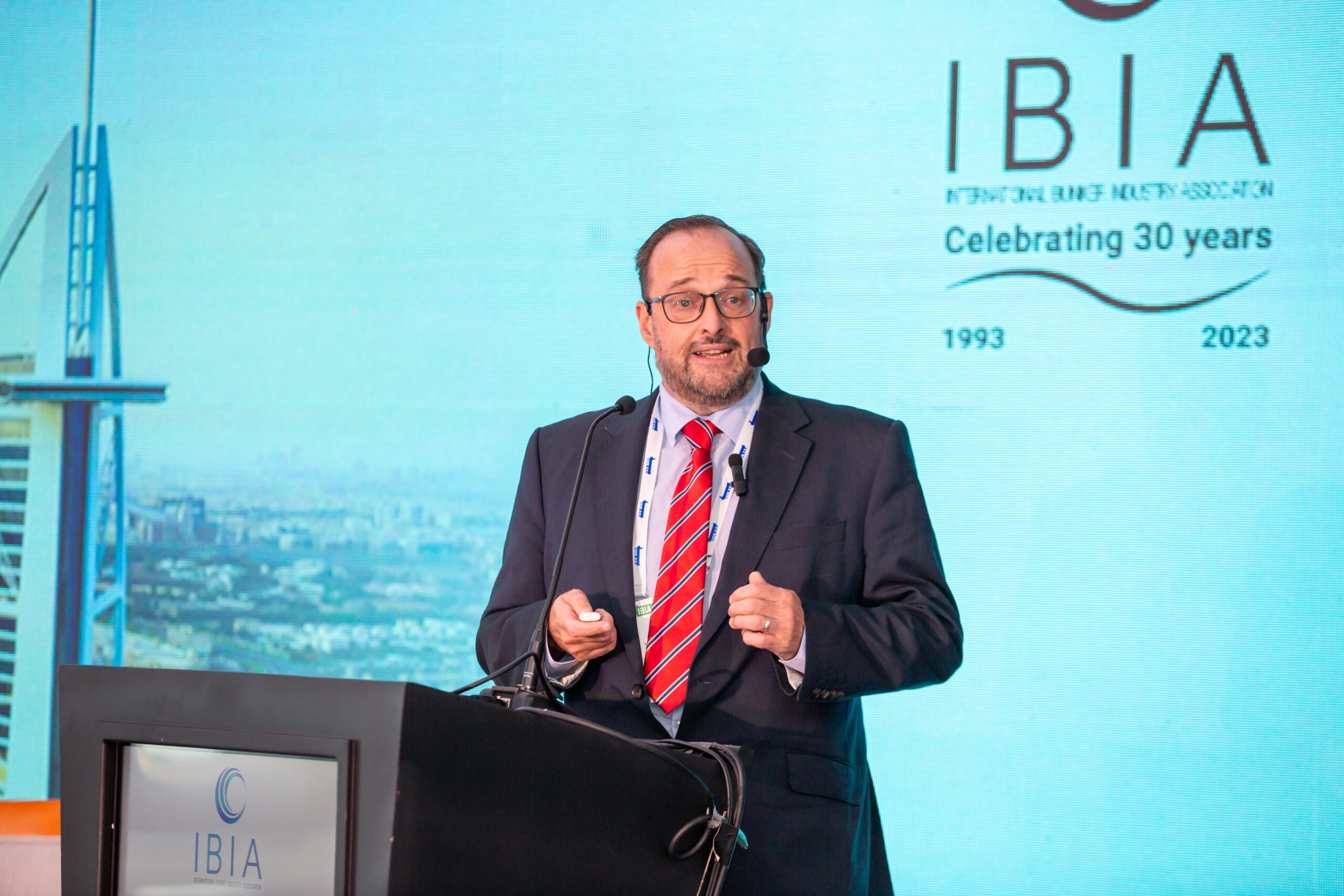 Chris Turner presenting at IBIA
